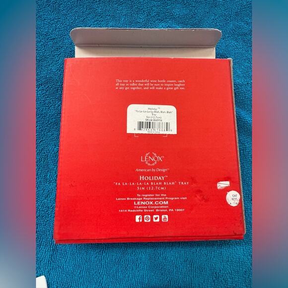 Lenox "Fa La La La La Blah Blah Blah" Silver Tray - Picture 7 of 7